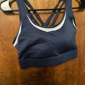 ZYIA Navy and Gray Sports Bra